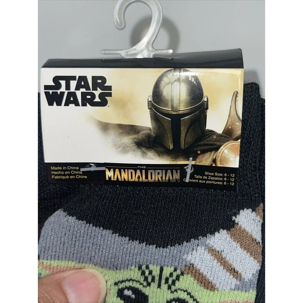 Stars Wars The Mandalorian 2 Pack Socks Shoe Size 6-12 New
